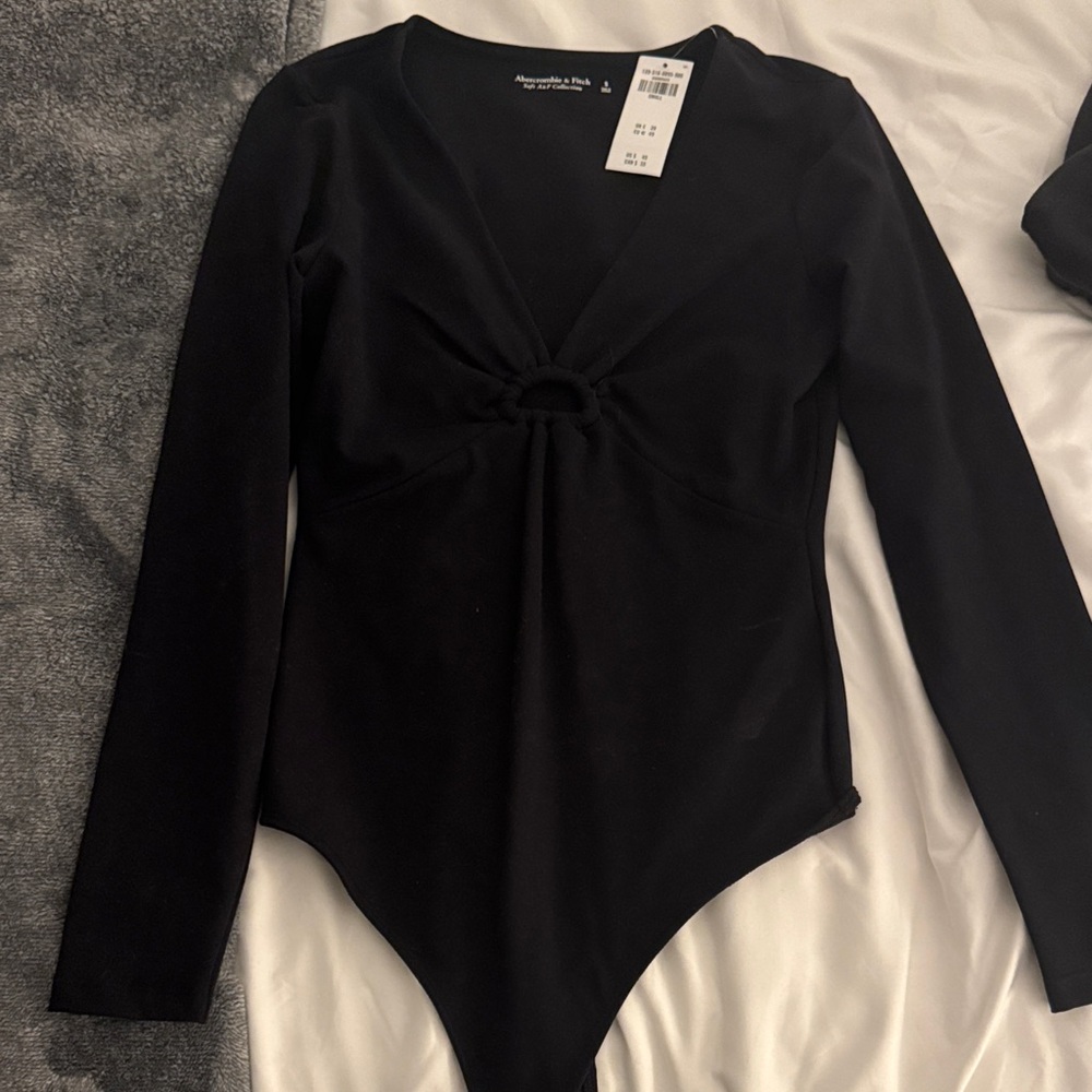 Abercrombie & Fitch Soft AF Black bodysuit BRAND NEW